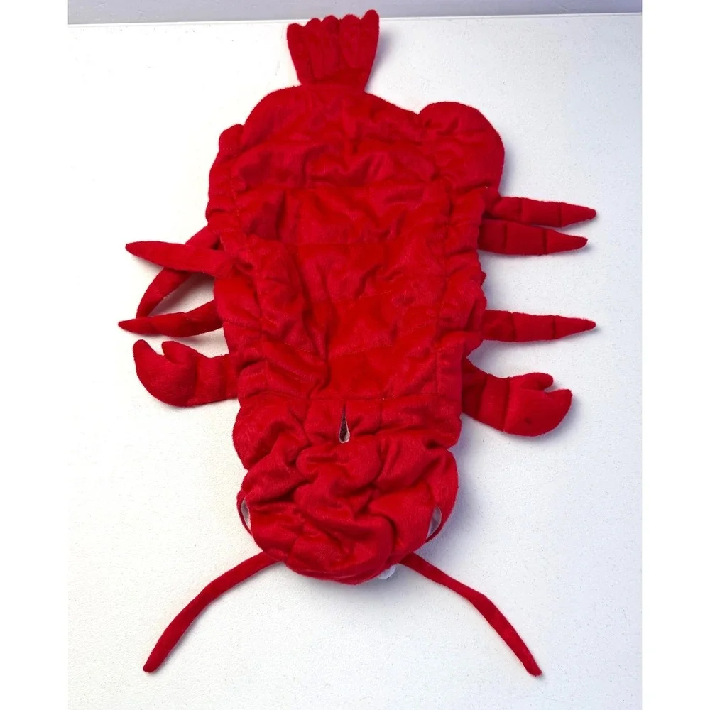 Pet Halloween Lobster Dog Costume Red S Medium Sea Creature Animal Hooded S/M